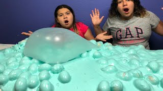 6 GALLONS OF SUPER FLUFFY EASTER EGG SLIME  MAKING A GIANT SUPPER FLUFFY SLIME [upl. by Blondie]