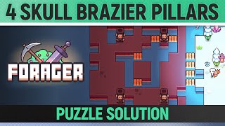 Forager  Four Skull Brazier Pillars Puzzle  How to solve [upl. by Didier458]