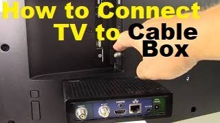 How to Connect a TV to a Cable Box [upl. by Anilatac]