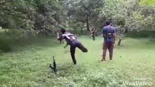 Kashmiri militants play cricket with AK47 as wicket [upl. by Eveline]