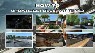 Skate3  HOW TO UPDATEGET DLCS FOR SKATE 3 ON RPCS3 [upl. by Ardnalak]