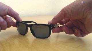 Oakley Holbrook  Matte Black  Ice Iridium Polarized [upl. by Namyaw]