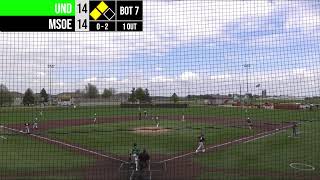 MSOE D2 Club Baseball Vs UND Game 2 Playoffs [upl. by Anar]