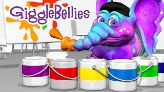 Colors Of The Rainbow  Learning Songs  GiggleBellies [upl. by Crescint]