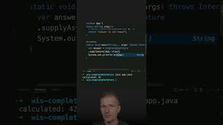 Asynchronous Invocation With CompletableFuture java shorts coding airhacks [upl. by Silloc]