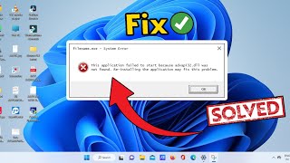 How To Fix advapi32 dll ERROR [upl. by Dona]