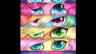 MLPEyes speedpaint Mane 6 [upl. by Hilliary]