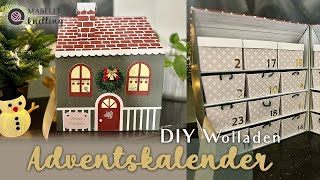 Adventskalender basteln DIY  Wollladen kostenlose PDFs Strickhäuschen Anleitung [upl. by Riella779]