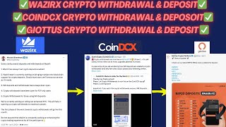 🎉Wazirx Crypto Withdrawal Live 🎉 Coindcx Crypto Withdrawal Live  Indian Exchange withdrawal live 🚨 [upl. by Randee641]