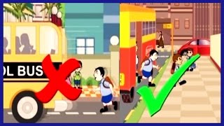 Road Safety For Kids  Kids Educational Video  Rhymes4Kids [upl. by Mccowyn]