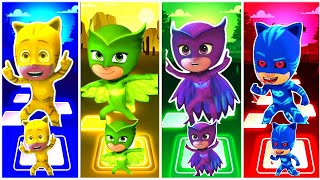 PJ MASKS CATBOY ★🆚 OWLETTE 🆚 NIGHT NINJA 🆚 GEKKO tiles hop EDM Rush ♥♥️♥️ ⚾⚾⚾ [upl. by Pleasant]