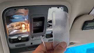 How To RemoveReplace 20072013 Acura MDX Dome Light [upl. by Yahs]