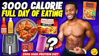 3000 Calorie Diet  Bulking Full Day of Eating 250g High Protein [upl. by Nitsed]