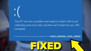 How to fix VIDEO DXGKRNL FATAL ERROR in Windows 11 [upl. by Domella]