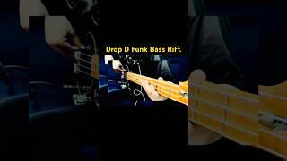 Dorp D Bass Riff 【071】dropdtuning funkbass bassriff basstutorial bassguitar [upl. by Elleinnad747]