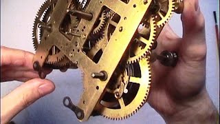 Clock Repair Basics Letting down the mainspring power Mainspring Clamps Beginner lesson [upl. by Asiral]