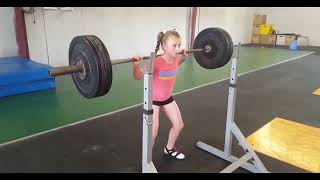 5 years old Girl Powerlifter power [upl. by Sioux]