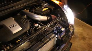 Veloster Stock VS Intake VS IntakeBOV [upl. by Anirba621]