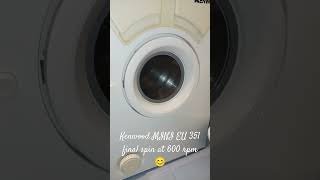 Kenwood MINI EU 351 final spin syntetics cycle kenwood miniwasher cute laundry satisfying [upl. by Quintina]