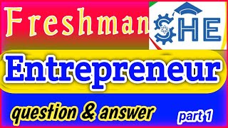 Entrepreneurship Freshman Exam and Answer part 1 freshmancourse entrepreneur ethiopiaeducation [upl. by Aidroc]