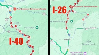 I 40 and I 25 Nc  Tn update when it going to reopen [upl. by Urban]