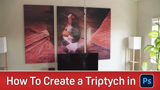 How to Create a Triptych in Photoshop  Printed as a 60x90quot Metal Print [upl. by Araid417]