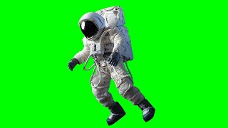 Copyright Free 3D Walking Astronaut Green Screen Effect  Chroma Key  Royalty Free [upl. by Pentheas709]