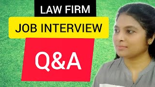 LAW FIRM INTERVIEW QUESTIONS amp ANSWERSI LAW FIRM INTERVIEW QUESTIONSI LAW FIRM INTERVIEW PREPARATION [upl. by Lajes]