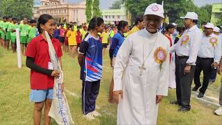 archbishop patna archdiocesan introduction all kho kho team captain in harnaut [upl. by Arocat]