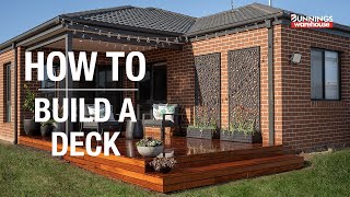 How To Build A Deck  Bunnings Warehouse [upl. by Amarillas]