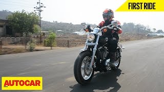 Harley Davidson 1200 Custom  First Ride  Autocar India [upl. by Sokram314]