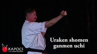 Karate Kyokushin  Uraken shomen ganmen uchi  Kapocs Sportprogram [upl. by Yenruoj540]