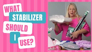 What Stabilizer Should I Use The absolute best introduction for machine embroidery stabilizers [upl. by Atlee163]