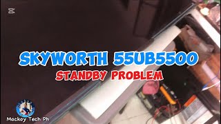 Skyworth 55UB5500 Standby Problem [upl. by Lind]