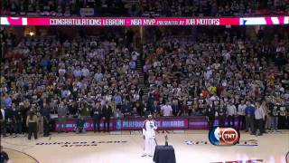 LeBron James MVP Trophy Presentation Speech [upl. by Zubkoff]