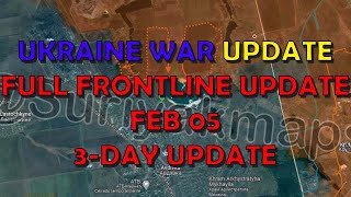 Ukraine Conflict 20240205 Full Frontline Update [upl. by Delfeena]