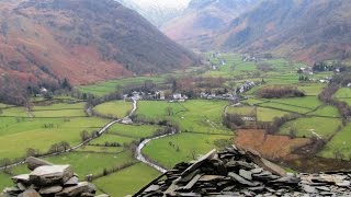 Lake District Country Walk Borrowdale Castle Crag from Rosthwaite round [upl. by Freemon]