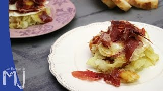 HUEVOS ESTRELLADOS ROTOS CON JAMÓN IBÉRICO  Un auténtico manjar [upl. by Lorena]