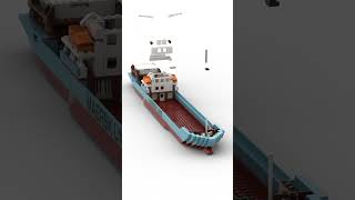 Lego 10155 Maersk Line Container Ship shorts lego aurora music cover folklore singer legoset [upl. by Pepin]