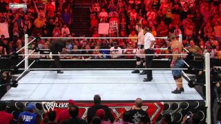 Raw  John Cena vs Sheamus with special referee Triple H [upl. by Os]