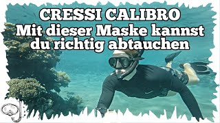 Tauchen extrem  Mit dieser Maske kannst du beim Schnorcheln richtig abtauchen  Cressi Calibro [upl. by Ventre]