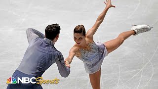 2021 NHK Trophy Anastasia Mishina Aleksandr Galliamov win pairs gold  NBC Sports [upl. by Fulbert]