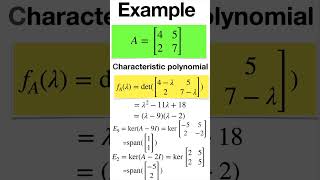 Eigenvalues and Eigenvectors shorts [upl. by Nnaeirelav]