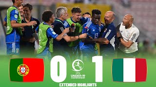 Italy vs Portugal  Highlights  U19 European Championship Final 16072023 [upl. by Glass]