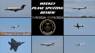 WEEKLY PLANE SPOTTING REVIEW  My Aviation Videos Posted From November 9 2024  November 15 2024 [upl. by Neik]