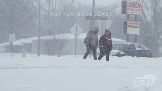 01282023 Waterloo IA  Winter storm crashes plows and traffic [upl. by Utica]