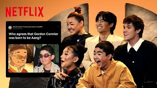 The Avatar The Last Airbender Cast Reacts to Fan Tweets  Netflix [upl. by Akerley802]