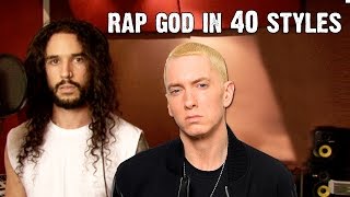 Eminem  Rap God  Performed In 40 Styles  Ten Second Songs [upl. by Elehcir389]