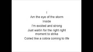 Eye of the storm  Lyrics [upl. by Adnauq]