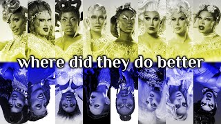 Comparing All Stars 7 Casts Winning and AS7 Track Records [upl. by Annaj133]